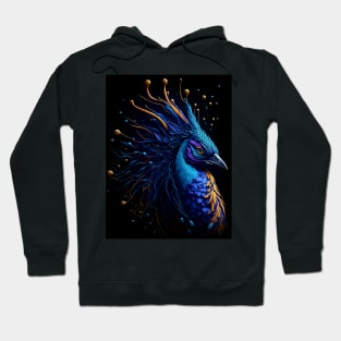 Splash Art of a Beautiful Peacock Hoodie